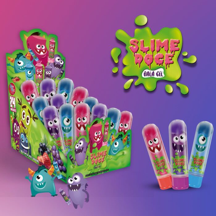 Bala Liquida Slime Doce Com 30un - Doce Mix