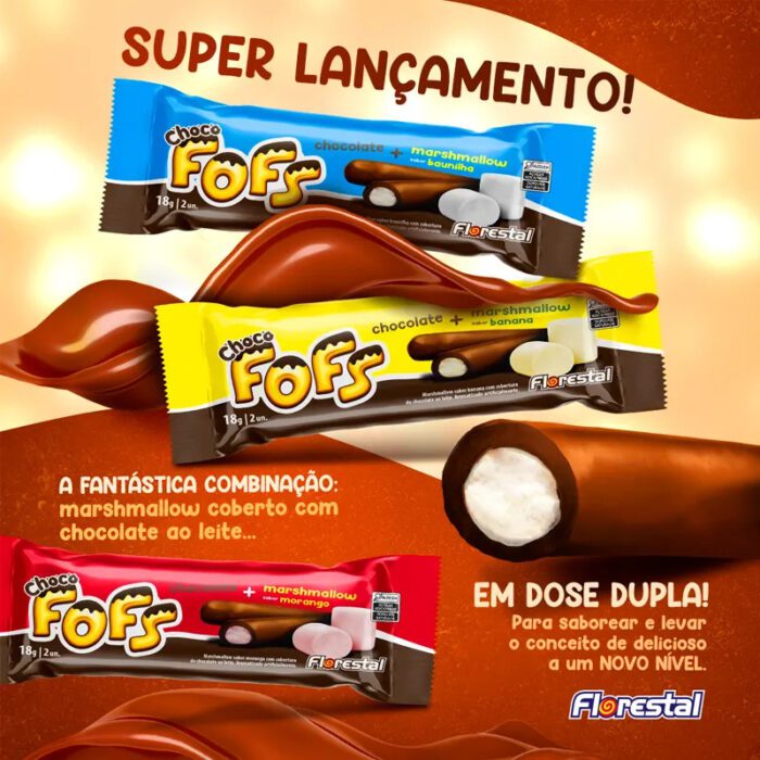 Choco Fofs Diversos Sabores c/16un - Florestal